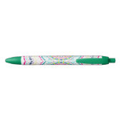 Stylo Noir mandala coloré (Dos)
