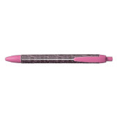 Stylo Noir Mandala de rose (Dos)
