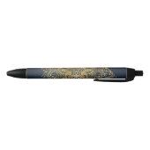 Stylo Noir Mandala d'or (Bas)