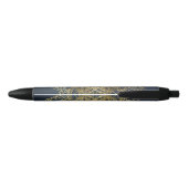 Stylo Noir Mandala d'or (Dos)