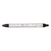 Stylo Noir Maquillage rose moderne d'ombre de marbre de (Devant)