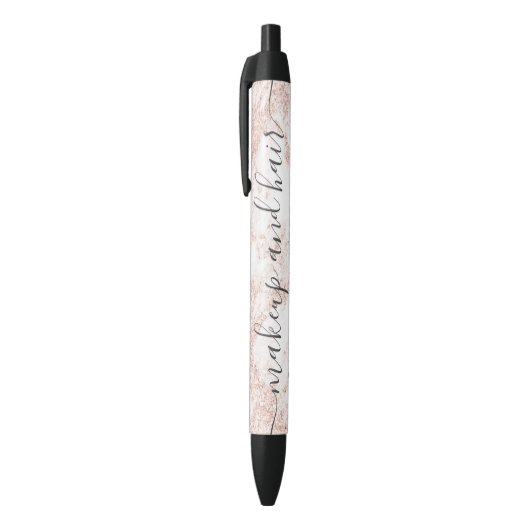 Stylo Noir Maquillage rose moderne d'ombre de marbre de (Haut (Vertical))