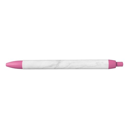 Stylo Noir Marbre Blanc (Devant)