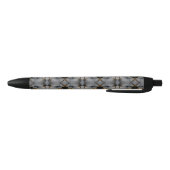 Stylo Noir Marbre blanc et or craquelé moderne (Bas)