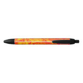 Stylo Noir Marbre du volcan Fire Lava (Dos)