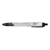 Stylo Noir Marbre noir et blanc (Bas)
