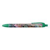 Stylo Noir Marbre rose et vert (Haut)