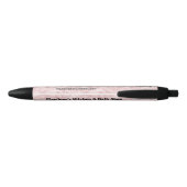 Stylo Noir Marbre rose Faux (Dos)