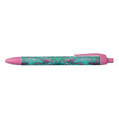 Stylo Noir Marbre tourbé couleur pastèque (Haut)