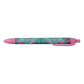 Stylo Noir Marbre tourbé couleur pastèque (Bas)