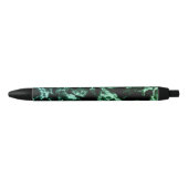 Stylo Noir Marbre vert sur noir (Devant)