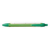 Stylo Noir Mardi Gras NOM Vert Or Violet Fleur de Lis (Dos)