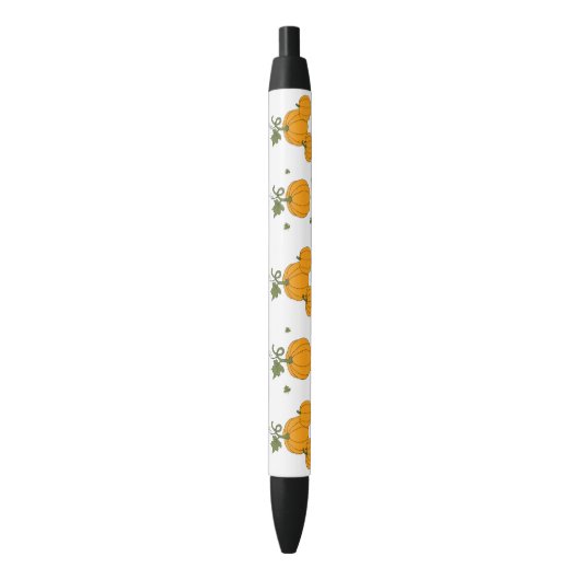 Stylo Noir Mare romantique moisson citrouille orange (devant Vertical)