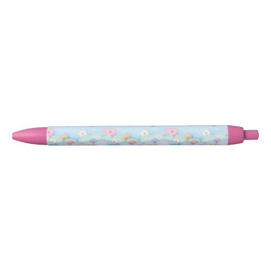 Stylo Noir Marguerites (Devant)