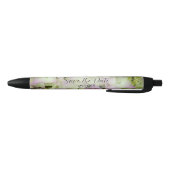 Stylo Noir Mariage d'Hydrangea presque rose Enregistrer la da (Bas)