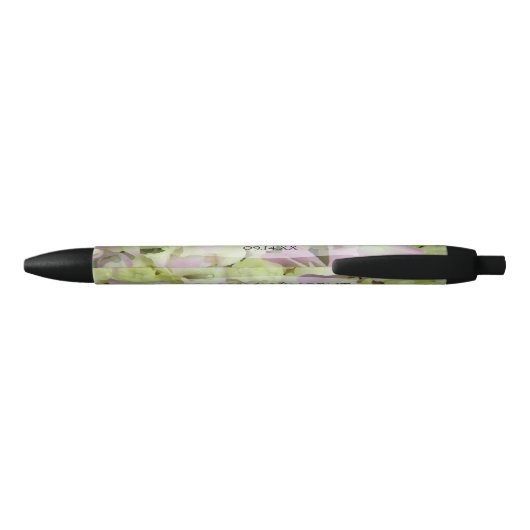 Stylo Noir Mariage d'Hydrangea presque rose Enregistrer la da (Dos)