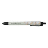 Stylo Noir Mariage Fleur sauvage bleu foncé Sage Green (Bas)