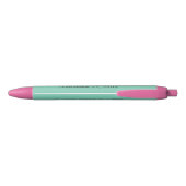 Stylo Noir Mariage mariée Groom Enregistrer la date Couleur p (Dos)