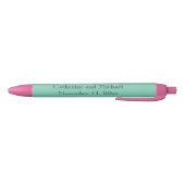 Stylo Noir Mariage mariée Groom Enregistrer la date Couleur p (Bas)