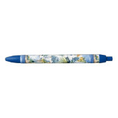 Stylo Noir Mariage méditerranéen bleu tropical (Devant)
