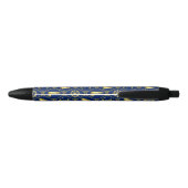 Stylo Noir Marine Bleu et Or Nautique (Dos)