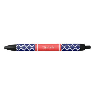 Stylo Noir Marine Blue Whats Marocain #5 Coral Nom Rouge Mono