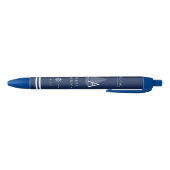 Stylo Noir Marine Monogramme Nautique (Bas)