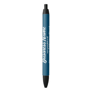 Stylo Noir Marketing d'entreprise Personnalisé turquoise somb