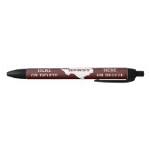 Stylo Noir Maroon Custom Text Texas Plan Howdy Texan (Bas)