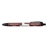 Stylo Noir Maroon Custom Text Texas Plan Howdy Texan (Haut)
