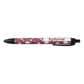 Stylo Noir Maroon Volleyball Chevron Patterned (Bas)