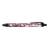 Stylo Noir Maroon Volleyball Chevron Patterned (Haut)