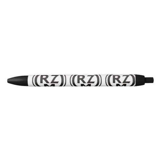 Stylo Noir Marque RZM allemande de la Seconde Guerre mondiale (Devant)