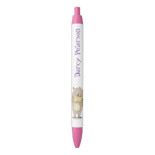 Stylo Noir Marteau mignon avec dessin animé d'arachide
