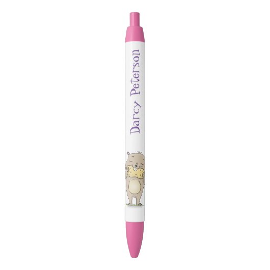 Stylo Noir Marteau mignon avec dessin animé d'arachide (devant Vertical)