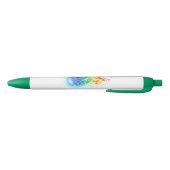 Stylo Noir Méduse arc-en-ciel (Bas)