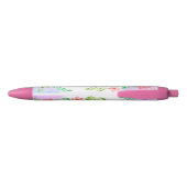 Stylo Noir Meilleures Fleurs Roses Jamais Filles De Maman (Dos)