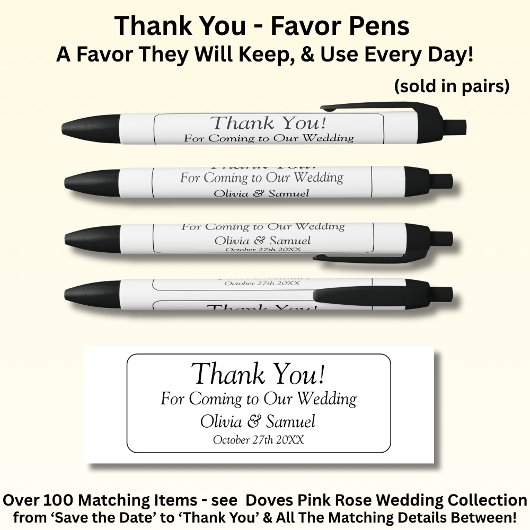 Stylo Noir Merci, Mariage Noir Blanc