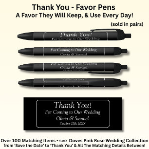 Stylo Noir Merci, Mariage Noir Blanc
