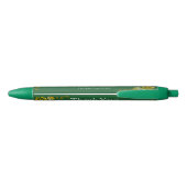 Stylo Noir Merci, Vert Émeraude & Mariage Or (Dos)