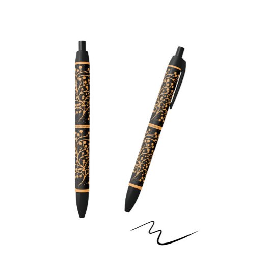 Stylo Noir Midnight Garden Line Golden Amber