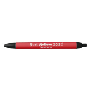 Stylo Noir Mignon Croyez simplement Rouge Nouvel An 2026