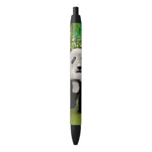 Stylo Noir Mignon Ours Panda Kawaii Amoureux des Animaux Cade