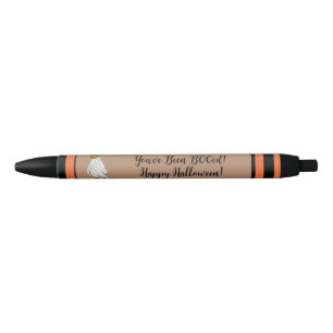 Stylo Noir Mignon Vous Avez Été BOOé Citrouille Halloween Fan