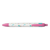 Stylo Noir Mignonne Mermaid Beach Girl Monogram Enfants (Dos)
