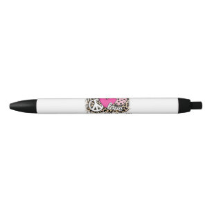 Stylo Noir Mignonne Peace Love Pickleball Player Funny Pickle
