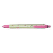 Stylo Noir Minable romantique de roses rayés de fleurs de (Dos)