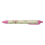 Stylo Noir Minable romantique de roses rayés de fleurs de (Bas)