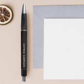Stylo noir minimaliste moderne