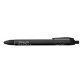 Stylo Noir Minimaliste Moderne Noir & Blanc Audacieux (Haut)